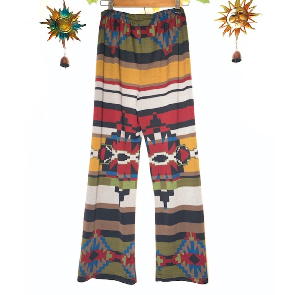 🌲 Kaktus straight leg Aztec boho palazzo pants XL